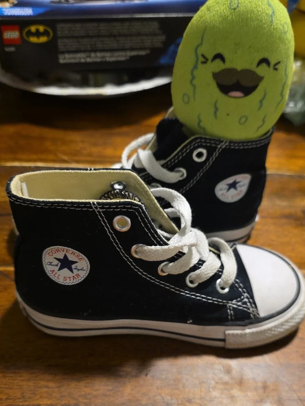 Converse Kids Black and White High-Top Sneakers